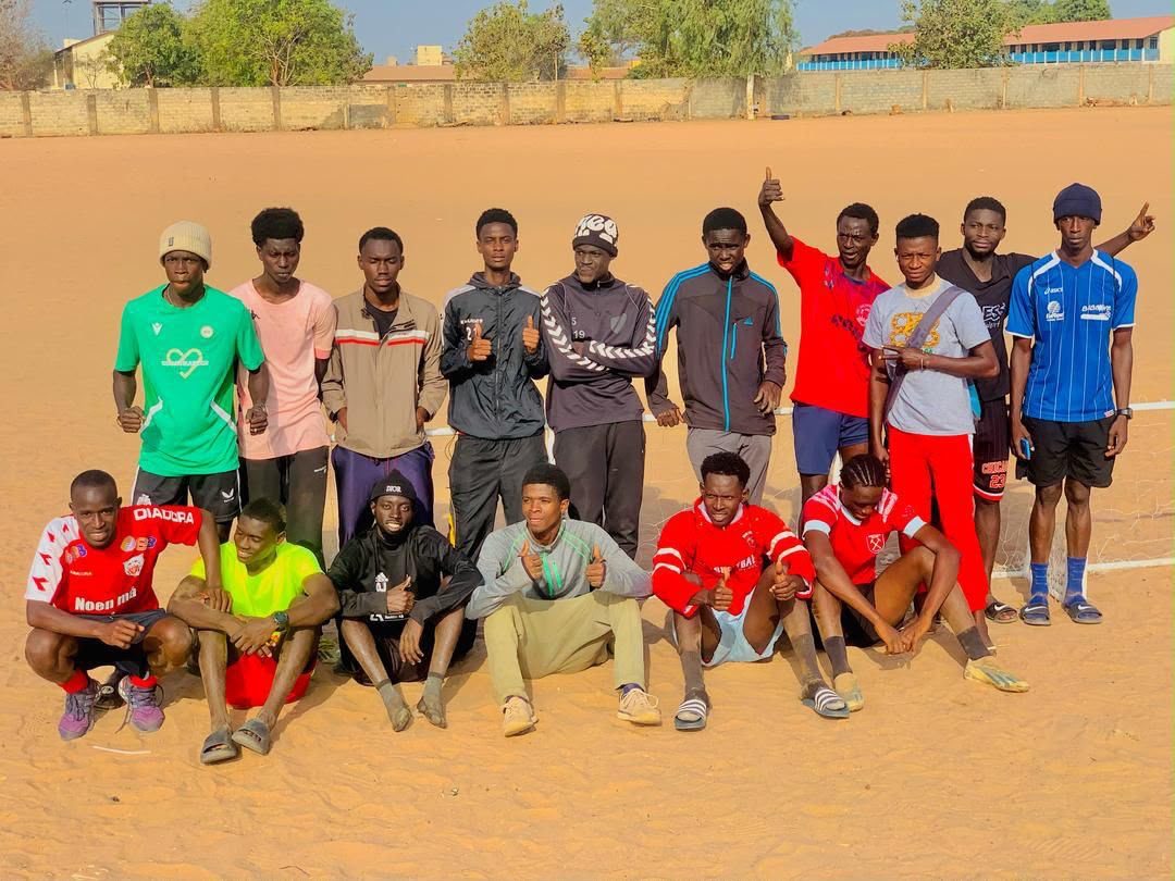 Youth team group photo in The Gambia